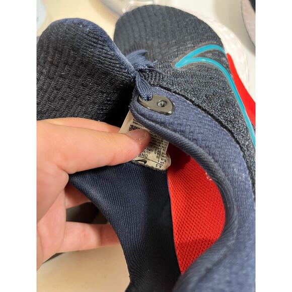 Nike React Infinity Run Flyknit 3 College Navy Metallic Silver Mens 6.5 Womens 8 - Picture 8 of 8